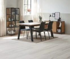 Vitrine TRAPPEDAL Chêne/noir -Meubles Soldes Boutique 165007