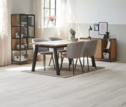 Vitrine TRAPPEDAL Chêne/noir -Meubles Soldes Boutique 165008