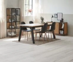 Vitrine TRAPPEDAL Chêne/noir -Meubles Soldes Boutique 165009