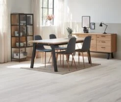 Vitrine TRAPPEDAL Chêne/noir -Meubles Soldes Boutique 165011