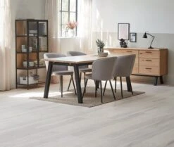 Vitrine TRAPPEDAL Chêne/noir -Meubles Soldes Boutique 165013