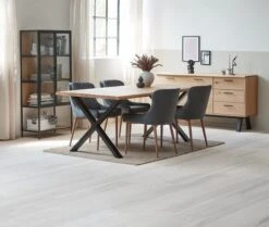 Royal Oak Buffet SANDBY 2 Portes + 3 Tiroirs Chêne Naturel/noir -Meubles Soldes Boutique 165015 1