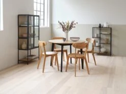 Vitrine TRAPPEDAL Chêne/noir -Meubles Soldes Boutique 165153 1