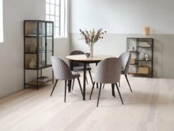 Vitrine TRAPPEDAL Chêne/noir -Meubles Soldes Boutique 165154 1