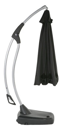 Parasol Déporté HAUGESUND Ø300 Noir 4 Parasol Déporté HAUGESUND Ø300 Noir – Image 4