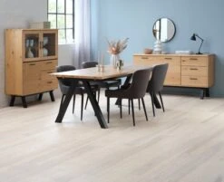 Royal Oak Table SANDBY 100x210 Chêne Naturel/noir -Meubles Soldes Boutique 169342