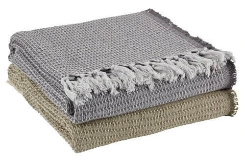 Plaid KARVE 130x170 Gris 3 Plaid KARVE 130x170 Gris – Image 3