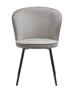 Chaise RISSKOV Tissu Gris Clair/noir -Meubles Soldes Boutique 175923