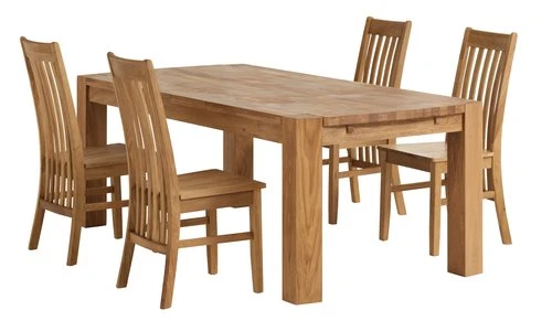 OLLERUP L200 Table Chêne + 4 SILLERUP Chaises Chêne 1 OLLERUP L200 Table Chêne + 4 SILLERUP Chaises Chêne
