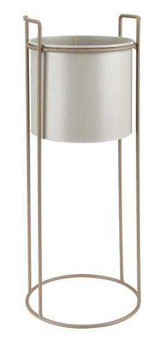 Cache-pot OLAFUR Ø20xH50cm Gris