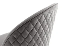 Chaise KOKKEDAL Velours Gris/noir -Meubles Soldes Boutique 179269