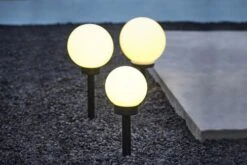 Lampe Solaire SOL Ø25xH60cm Blanc -Meubles Soldes Boutique 181964