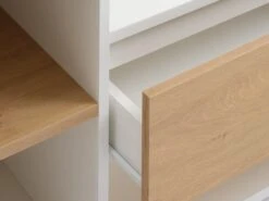 Meuble TV FILSKOV Chêne/blanc -Meubles Soldes Boutique 185463