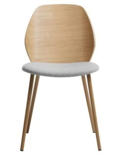 Royal Oak Chaise HORNE Gris Clair/chêne -Meubles Soldes Boutique 185772