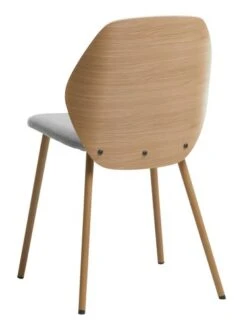 Royal Oak Chaise HORNE Gris Clair/chêne -Meubles Soldes Boutique 185773