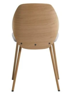 Royal Oak Chaise HORNE Gris Clair/chêne -Meubles Soldes Boutique 185774