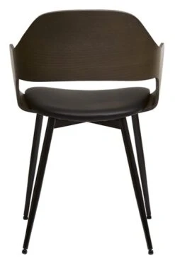 Royal Oak Chaise HVIDOVRE Chêne Foncé/noir -Meubles Soldes Boutique 185788