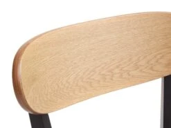 Chaise JEGIND Chêne/noir -Meubles Soldes Boutique 185801