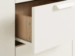 Buffet JENSLEV 2 Portes 4 Tiroirs Chêne/blanc -Meubles Soldes Boutique 185925