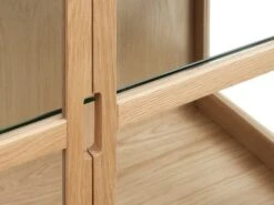 Royal Oak Vitrine LANGELINIE 3 Portes Chêne -Meubles Soldes Boutique 185994