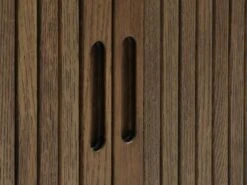 Royal Oak Buffet LYNGVIG 120 Cm Portes Coulissantes Chêne Foncé -Meubles Soldes Boutique 186002