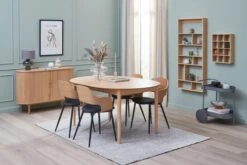 Royal Oak Table MARSTRAND Ø110/110x200 Chêne -Meubles Soldes Boutique 186220 5