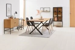 Royal Oak Table ROSKILDE 95x200 Chêne Naturel/noir -Meubles Soldes Boutique 186231 3