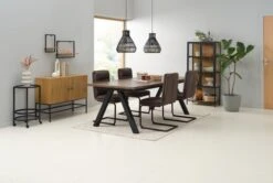 Royal Oak Table SANDBY 100x210 Chêne Foncé -Meubles Soldes Boutique 186237 3