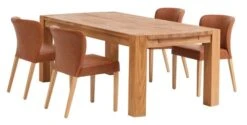 OLLERUP L200 + 4 KULBY Brun/chêne