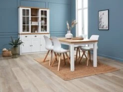 Partie Supérieure MARKSKEL 2 Portes Blanc/coloris Chêne -Meubles Soldes Boutique 186935