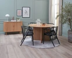 Royal Oak Buffet LYNGVIG 120 Cm 2 Portes Coulissantes Chêne Naturel -Meubles Soldes Boutique 186954