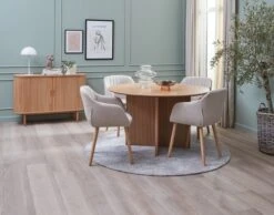 Royal Oak Buffet LYNGVIG 120 Cm 2 Portes Coulissantes Chêne Naturel -Meubles Soldes Boutique 186956