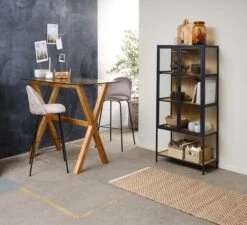 Royal Oak Table De Bar AGERBY 70x120 Verre/chêne -Meubles Soldes Boutique 188045