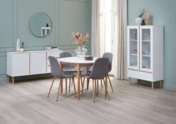 Buffet FENSMARK 2 Portes 3 Tiroirs Blanc/chêne -Meubles Soldes Boutique 188051 1