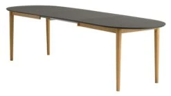 Table EGENS 90x190/270 Noir -Meubles Soldes Boutique 188373