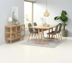 Royal Oak Vitrine LANGELINIE 3 Portes Chêne -Meubles Soldes Boutique 189190