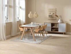 Table EGEBJERG 160/250 Gris Clair -Meubles Soldes Boutique 199285 3