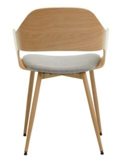 Royal Oak Chaise HVIDOVRE Chêne Clair/gris Clair -Meubles Soldes Boutique 199286