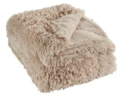 Plaid MYRFIOL 135x195 Taupe