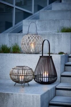 Lanterne LAPPSANGER Ø38xH32 Naturel -Meubles Soldes Boutique 202089