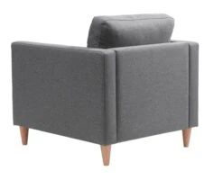 Fauteuil FALSLEV Tissu Gris -Meubles Soldes Boutique 212335