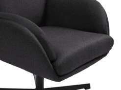 Fauteuil A/repose-pieds TANKEDAL Gris Foncé -Meubles Soldes Boutique 212362