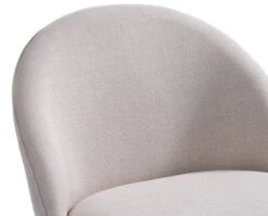 Fauteuil THORUP Tissu Beige/coloris Chêne -Meubles Soldes Boutique 212370