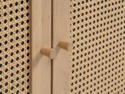 Buffet HALMSTAD 3 Portes Polyrotin/coloris Chêne -Meubles Soldes Boutique 213428