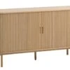 Buffet LYNGVIG 160 Cm 2 Portes Coulissantes Chêne Naturel