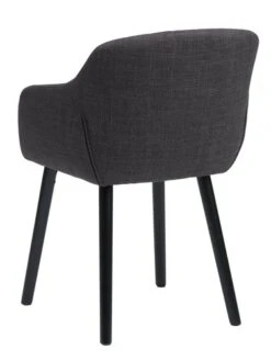 Chaise ADSLEV Tissu Gris Anthracite/noir -Meubles Soldes Boutique 213478