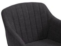 Chaise ADSLEV Tissu Gris Anthracite/noir -Meubles Soldes Boutique 213480