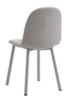 Chaise EJSTRUP Tissu Beige/acier -Meubles Soldes Boutique 213498