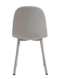 Chaise EJSTRUP Tissu Beige/acier -Meubles Soldes Boutique 213500