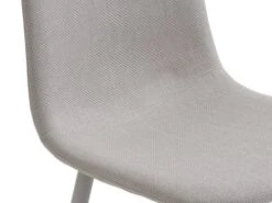 Chaise EJSTRUP Tissu Beige/acier -Meubles Soldes Boutique 213501